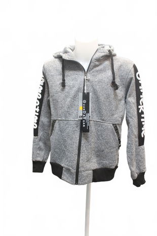 Pánská mikina Genesis bez potisku, barva šedá, velikost L