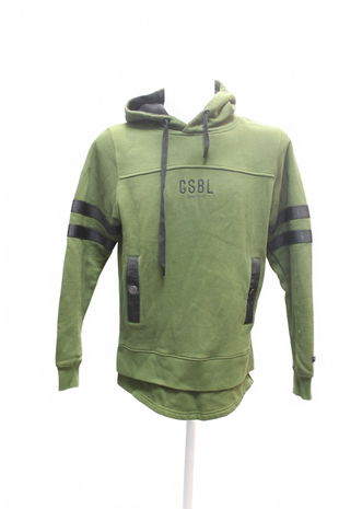 Pánská mikina Genesis bez potisku, barva khaki, velikost S