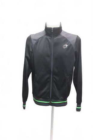 Pánská mikina Lotto bez potisku, barva černá, velikost L