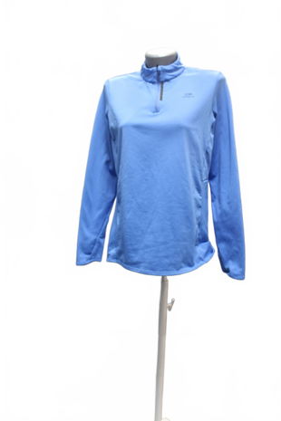 Dámska mikina Kalenji bez potlače, farba modrá, veľkosť M