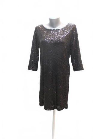 Dámske šaty Crazy World, farba čierna, veľkosť L