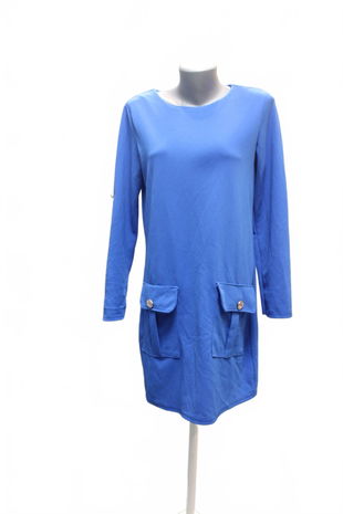 Dámske šaty New Collection, farba modrá, veľkosť M