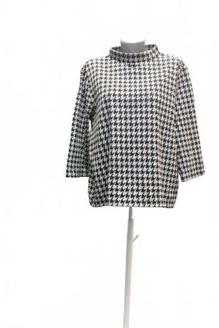 Dámská mikina Jean Pascale bez potisku, barva vzorovaná, velikost XL