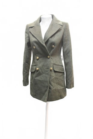 Dámsky kabát F&F, farba khaki, veľkosť 34