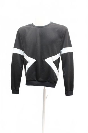 Pánská mikina Trendyol bez potisku, barva černá, velikost S