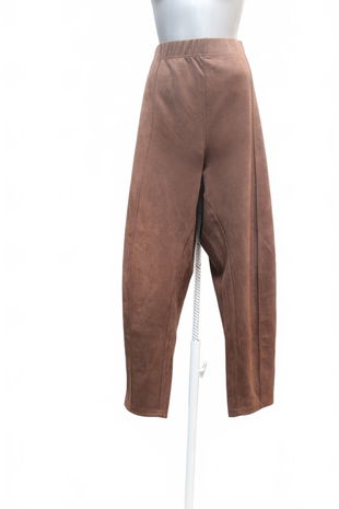 Dámské kalhoty Shein, barva hnědá, velikost 4XL