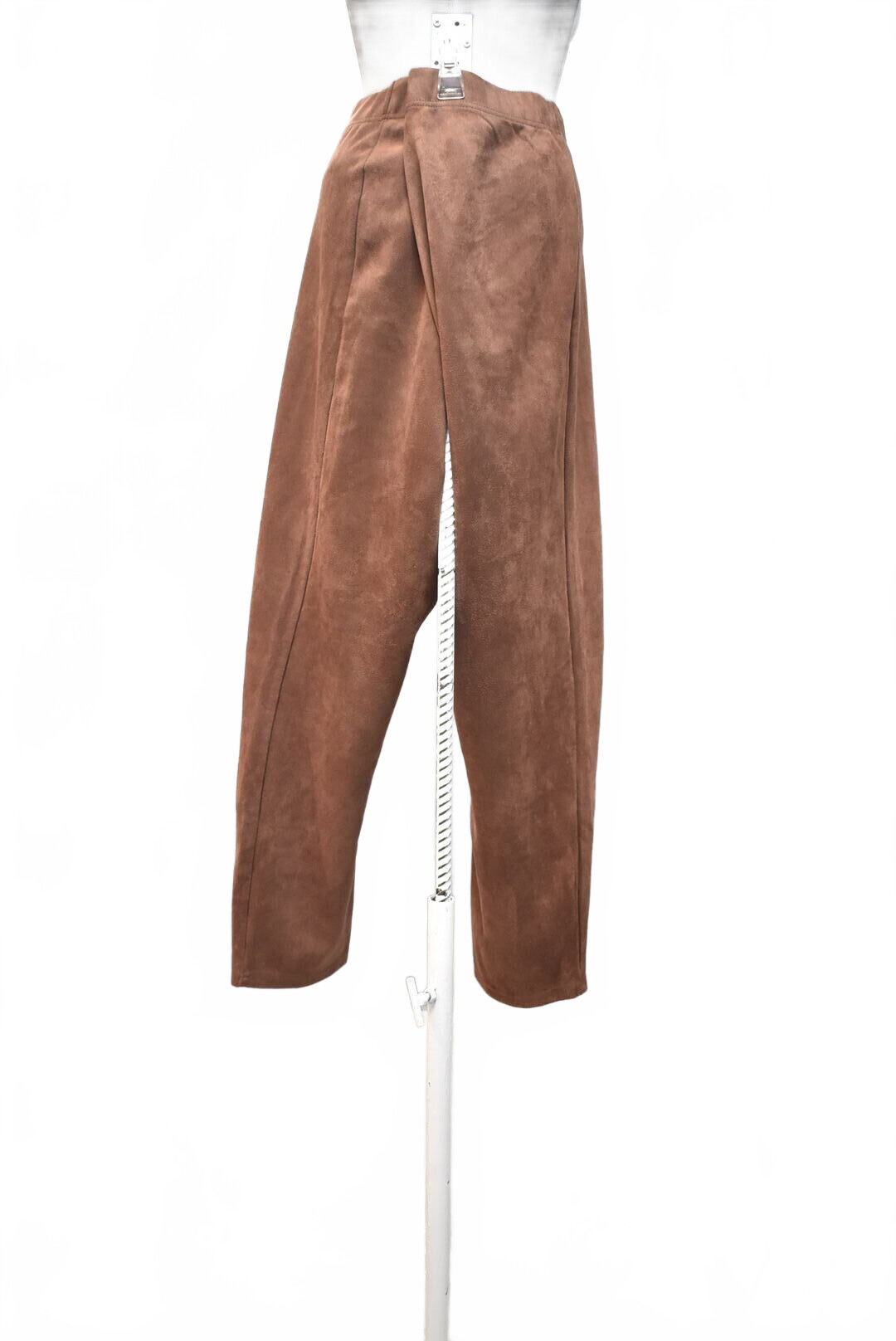 Dámské kalhoty Shein, barva hnědá, velikost 4XL