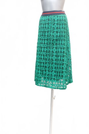Dámska sukňa Lindex, farba zelená, veľkosť XS
