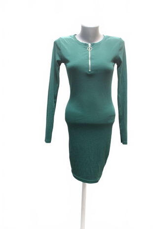 Dámske šaty Fbsister, farba zelená, veľkosť S