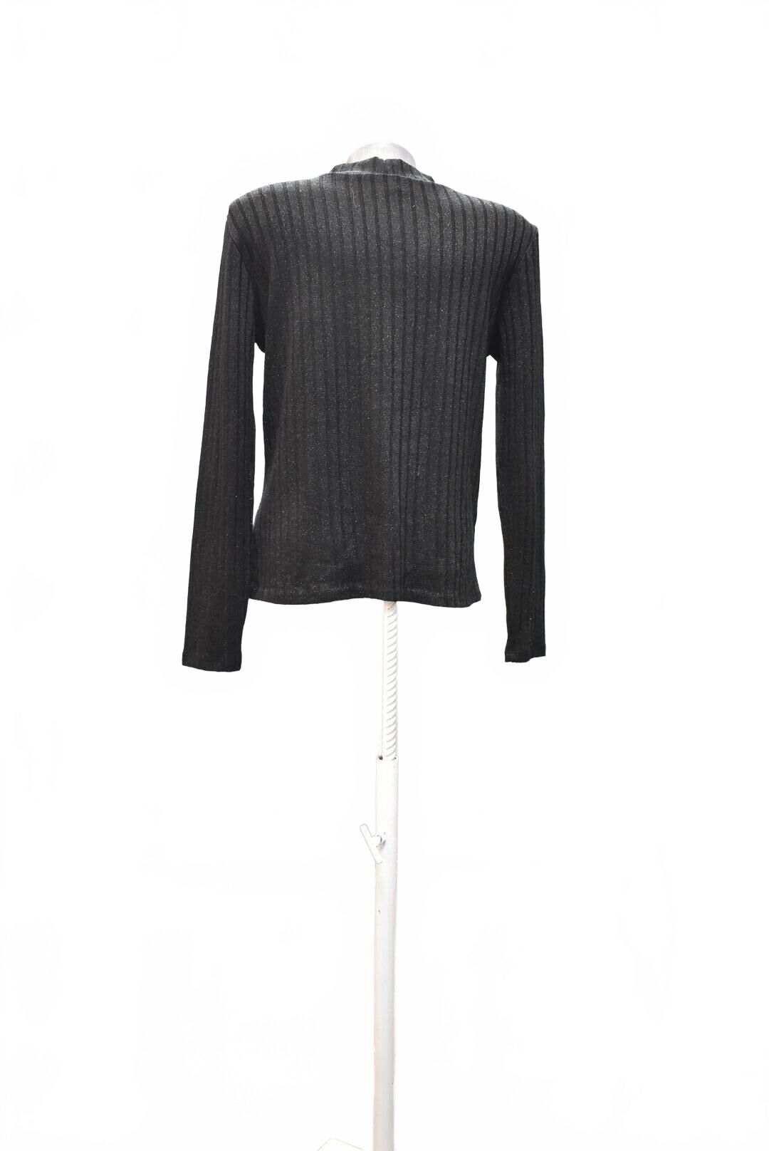 Dámske tričko Laura Torelli bez potlače, farba čierna, veľkosť M