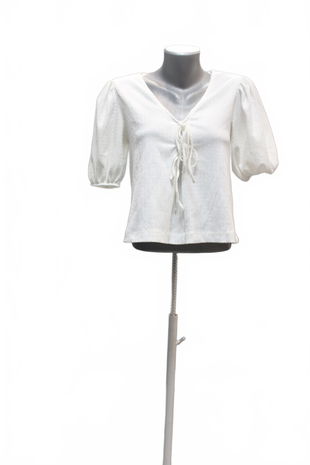 Dámske tričko Pimkie bez potlače, farba biela, veľkosť S