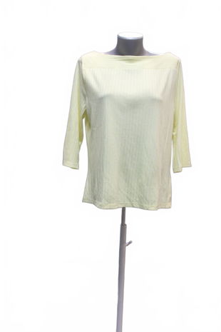 Dámske tričko Principle bez potlače, farba žltá, veľkosť 44