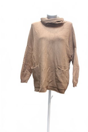 Dámsky sveter Genesis, farba hnedá, veľkosť L