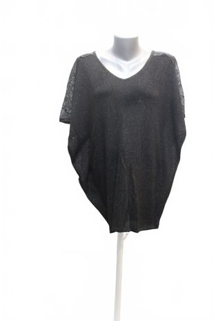 Dámské tričko Camaieu bez potisku, barva černá, velikost XL