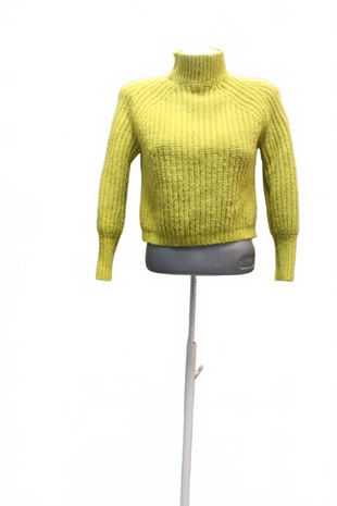 Dámsky sveter Jean Pascale, farba zelená, veľkosť XS