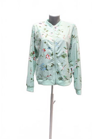 Dámská mikina Genesis bez potisku, barva květovaná, velikost 2XL