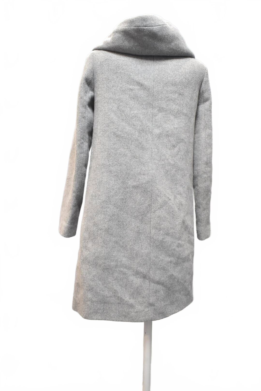 Dámsky kabát Zara, farba sivá, veľkosť S