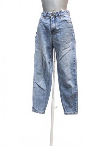 Dámske nohavice Pull&Bear, farba denim, veľkosť 34