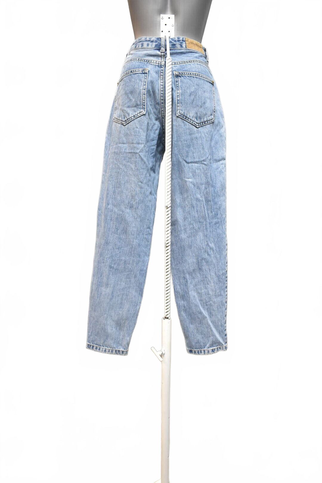 Dámske nohavice Pull&Bear, farba denim, veľkosť 34