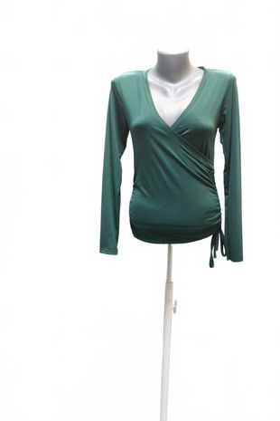 Dámske tričko New Collection bez potlače, farba zelená, veľkosť S