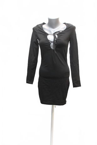 Dámske šaty House, farba čierna, veľkosť XS