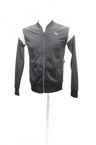 Pánská mikina Puma bez potisku, barva černá, velikost S