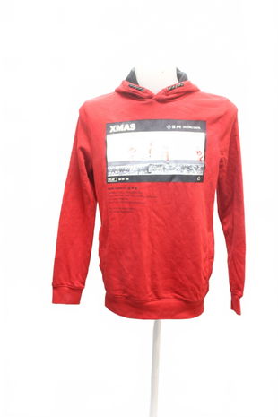 Chlapčenská mikina C&A s potlačou, farba červená, veľkosť 170