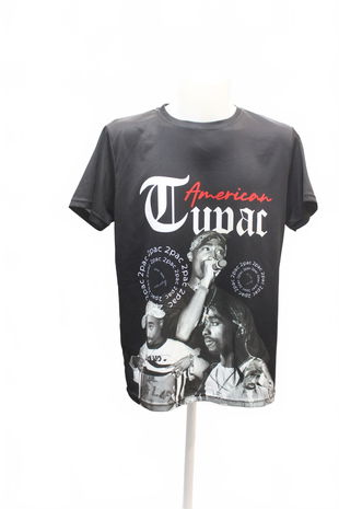 Pánské tričko Genesis s potiskem, barva černá, velikost XL