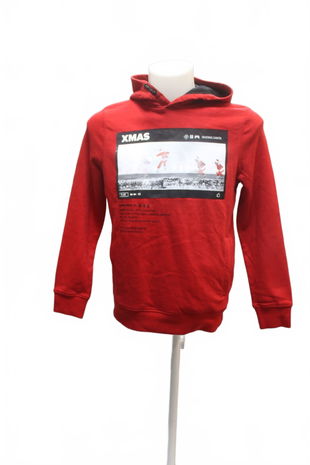 Chlapčenská mikina C&A s potlačou, farba červená, veľkosť 158