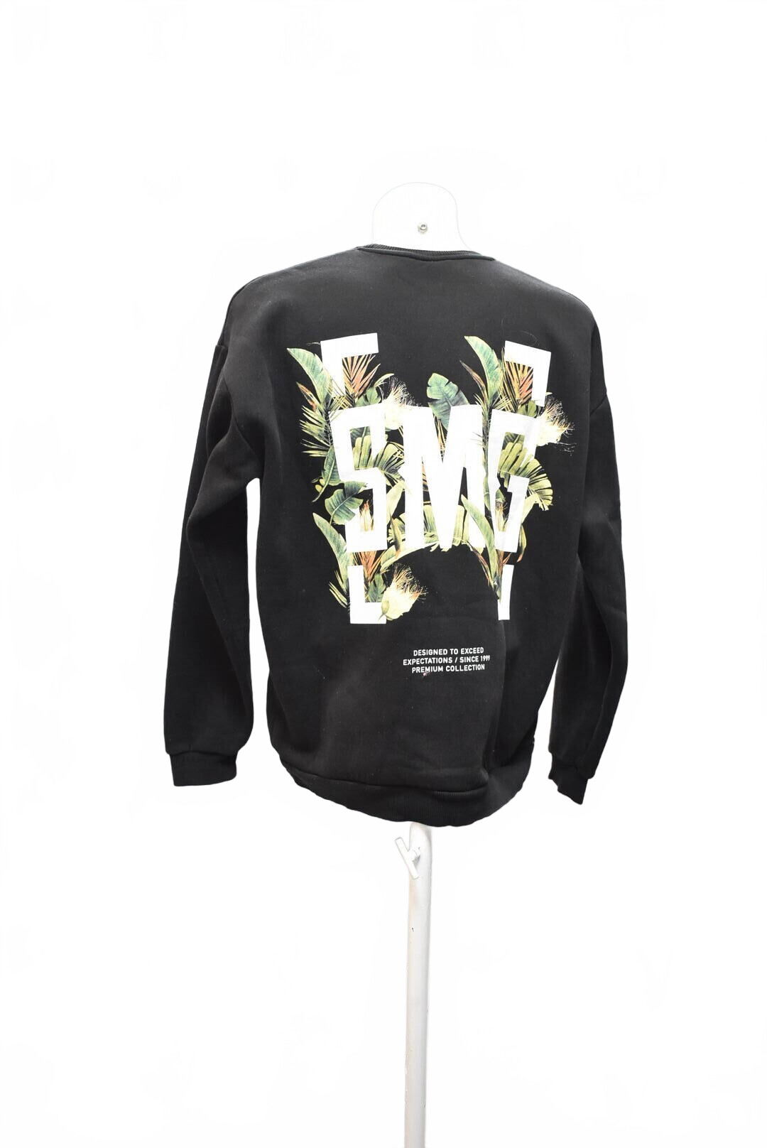 Pánská mikina Smog bez potisku, barva černá, velikost L