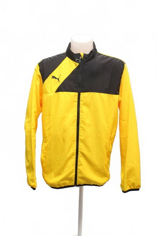 Pánská mikina Puma bez potisku, barva žlutá, velikost L