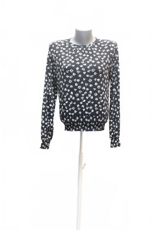 Dámske tričko Lindex bez potlače, farba vzorovaná, veľkosť XS