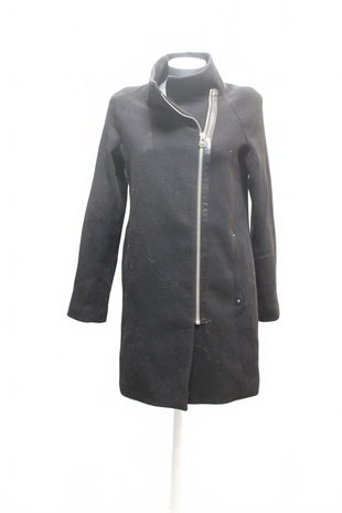 Dámsky kabát Mango, farba čierna, veľkosť S