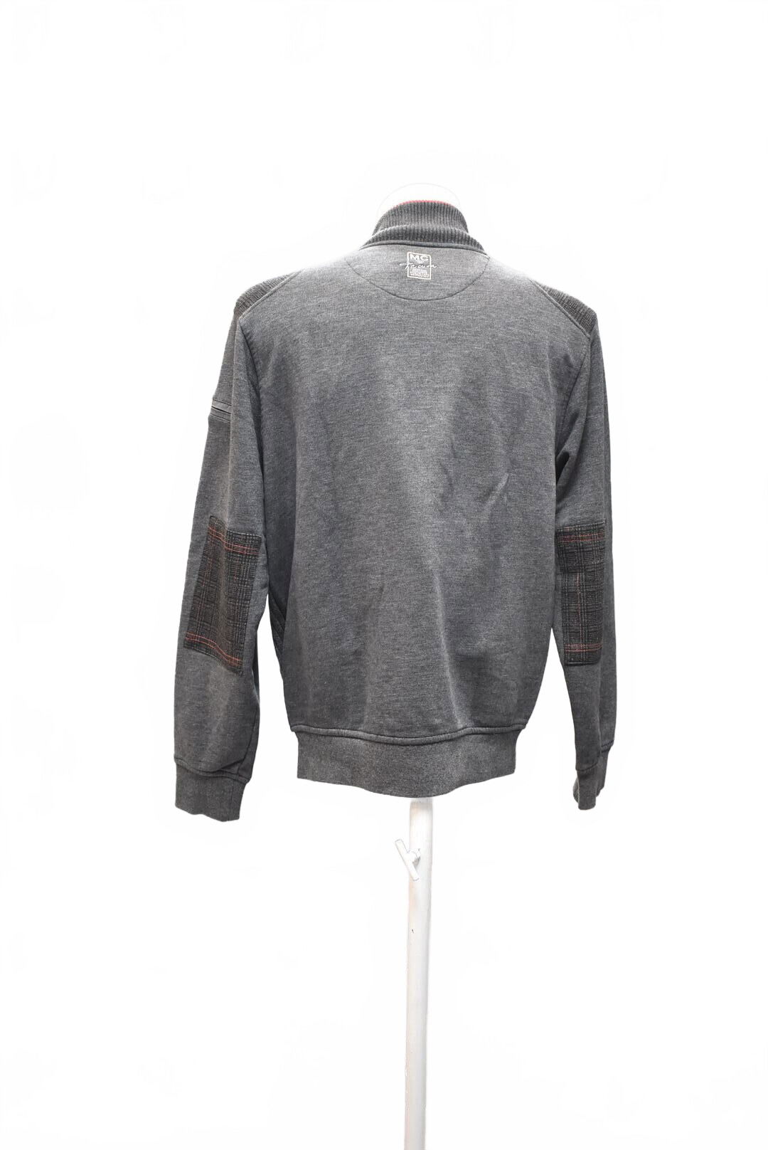 Pánská mikina Genesis bez potisku, barva šedá, velikost M