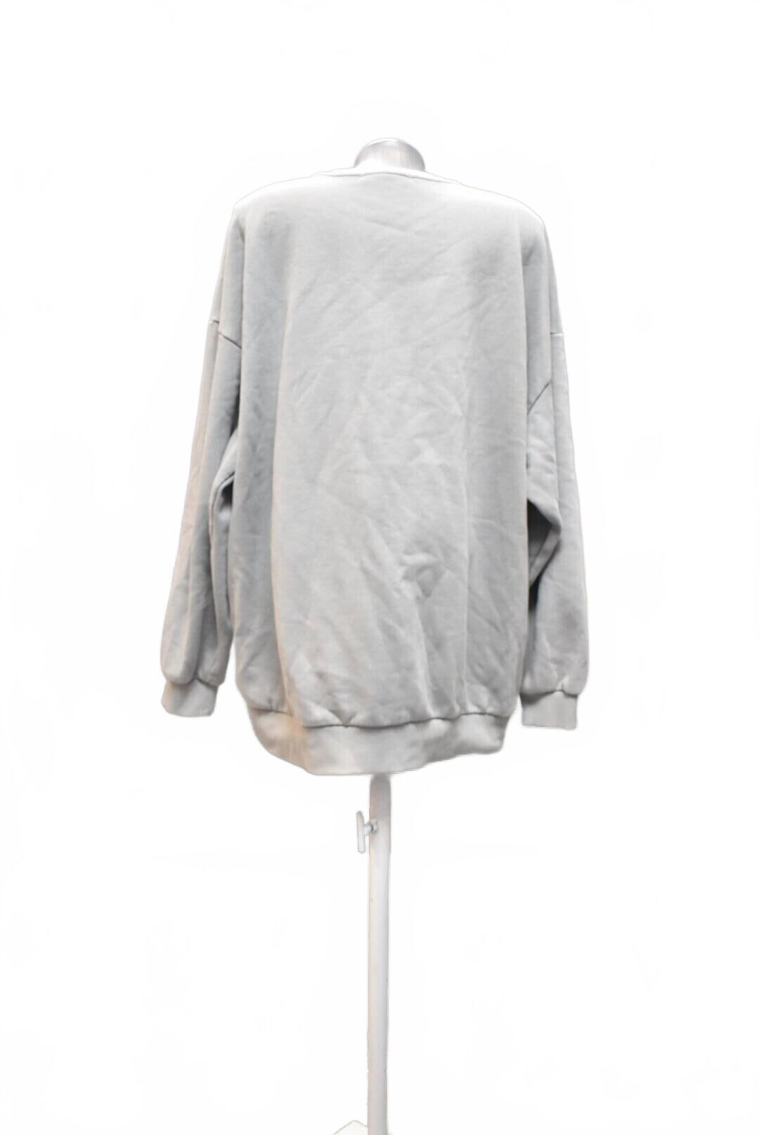 Dámská mikina Fbsister bez potisku, barva šedá, velikost XL