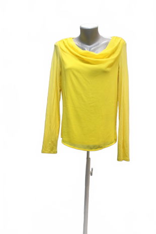 Dámske tričko S.oliver bez potlače, farba žltá, veľkosť 38