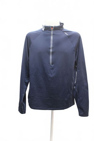 Pánská mikina Genesis bez potisku, barva modrá, velikost XL