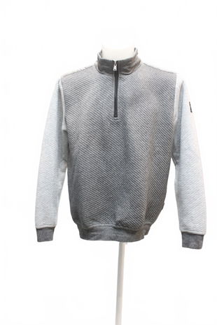 Pánská mikina Genesis bez potisku, barva šedá, velikost M