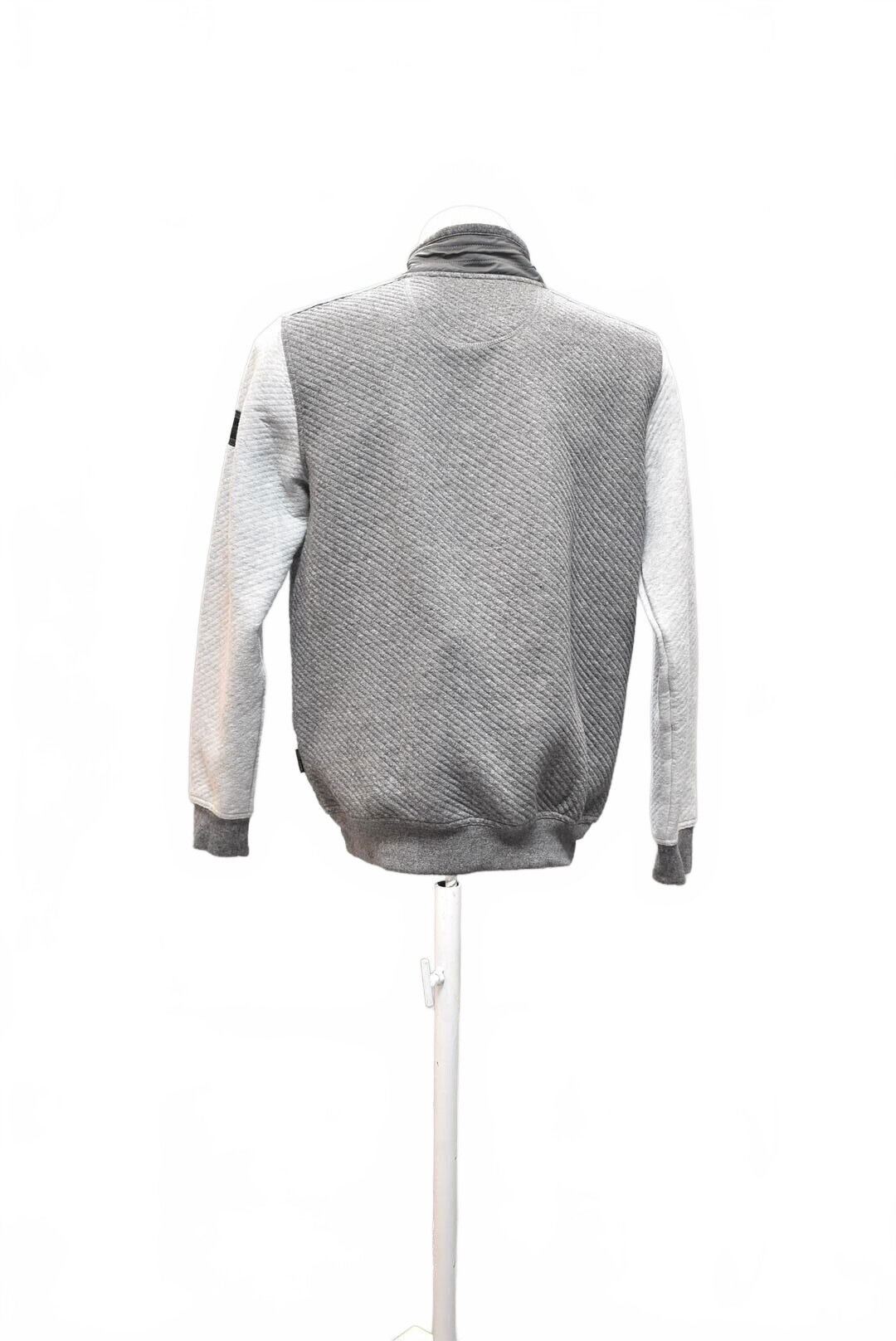 Pánská mikina Genesis bez potisku, barva šedá, velikost M