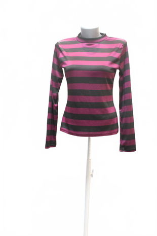 Dievčenské tričko Y.f.k bez potlače, farba pruhovaná, veľkosť 170