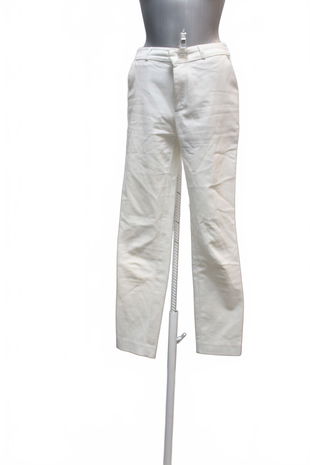 Dámske nohavice Stradivarius, farba biela, veľkosť 34