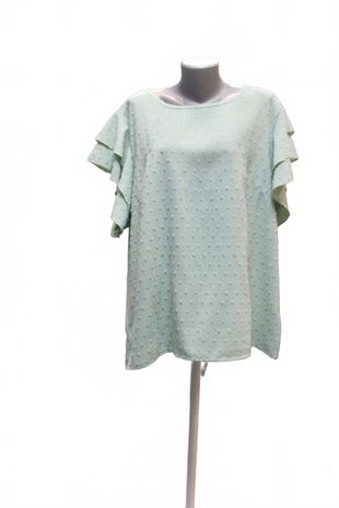 Dámské tričko Genesis bez potisku, barva zelená, velikost 3XL