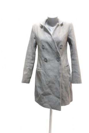 Dámsky kabát Reserved, farba sivá, veľkosť 34