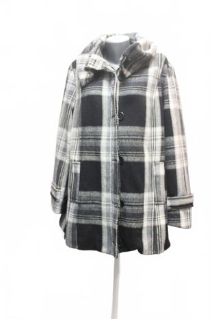 Dámský kabát Maxi Blue, barva vzorovaná, velikost 50