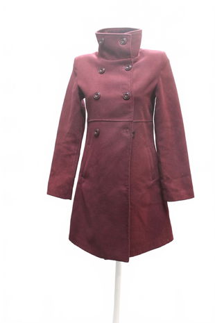Dámsky kabát Zoot, farba bordó, veľkosť XS