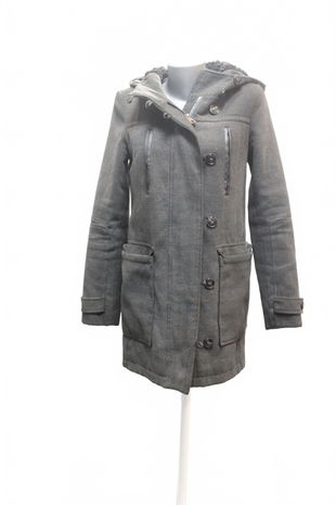 Dámsky kabát C&A, farba sivá, veľkosť XS