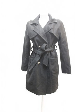 Dámsky kabát New Collection, farba čierna, veľkosť M