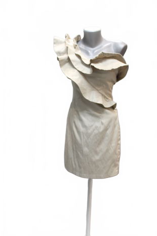 Dámske šaty River Island, farba béžová, veľkosť S