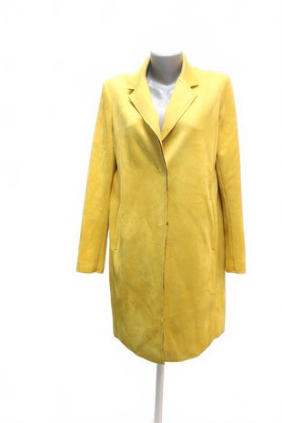 Dámsky kabát Comma, farba žltá, veľkosť 38