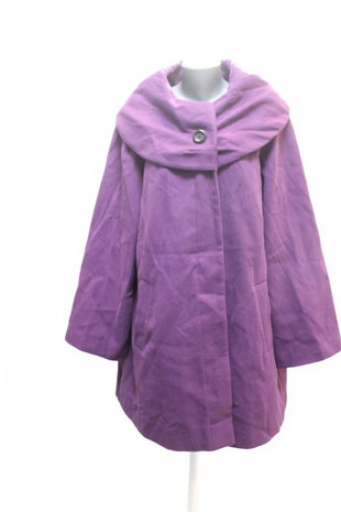 Dámský kabát C&A, barva fialová, velikost 48